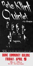 Pete Klint Quintet poster circa 1968